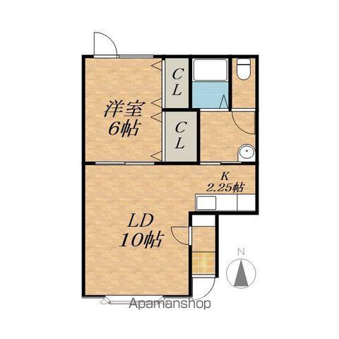 SOCIEⅠ(1LDK/2階)の間取り写真