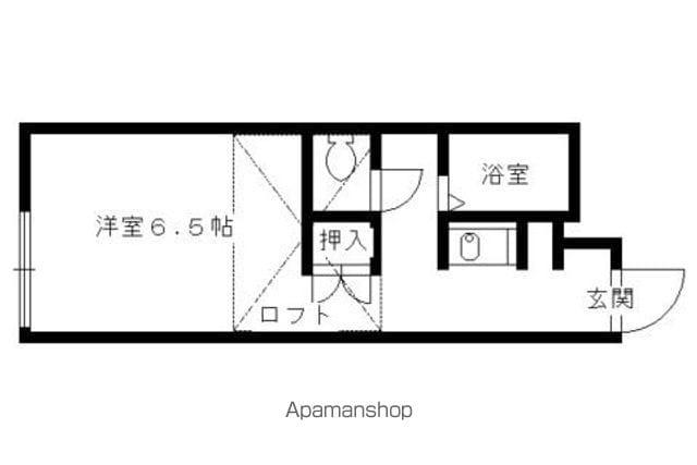 レオパレス北山ウエスト FOUNTAIN(1K/2階)の間取り写真