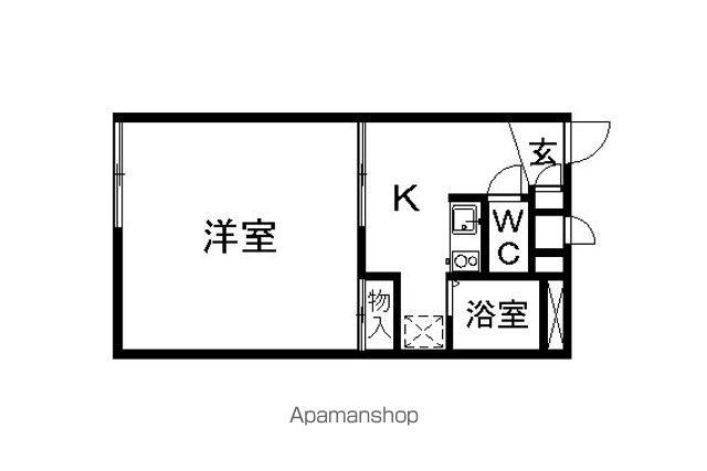 レオパレスソフィア(1K/1階)の間取り写真
