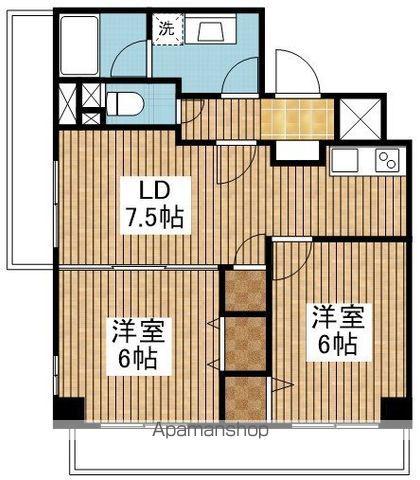 レガーロけやき通(2LDK/8階)の間取り写真