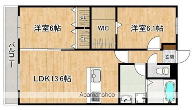 LIEN PORTE Ⅱ(2LDK/1階)の間取り写真