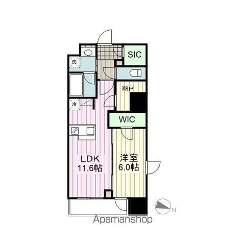 シーズンフラッツ一番町(1SLDK/5階)の間取り写真