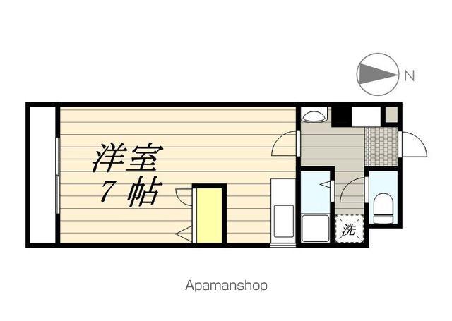 ガーデンハイツ朝妻(1DK/1階)の間取り写真