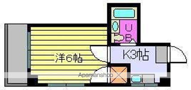 コーポ上野(1DK/3階)の間取り写真