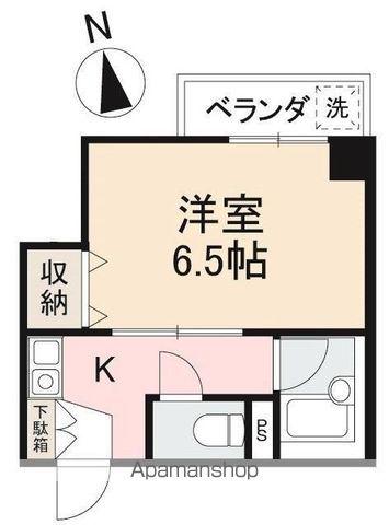 ONG昭和町マンション(1K/4階)の間取り写真