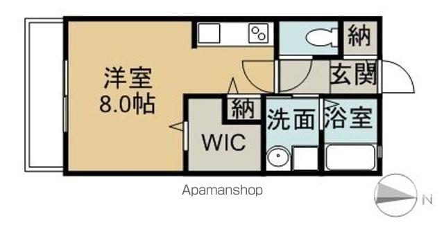 セレマメゾンⅡ(1K/1階)の間取り写真