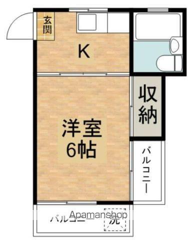 ワースエスティツ(1K/2階)の間取り写真