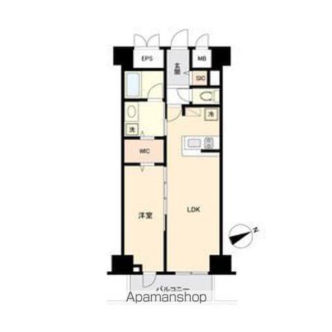 グランルクレ新栄ウエスト(1LDK/8階)の間取り写真