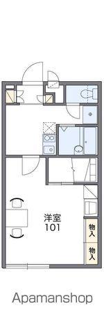レオパレスドリーム坂出(1K/1階)の間取り写真
