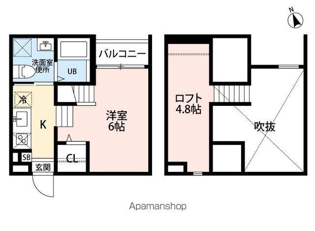 KIINO(ワンルーム/2階)の間取り写真