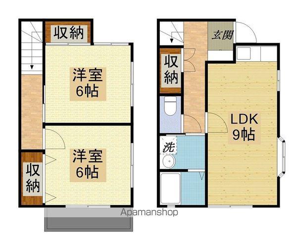 エスフォルテ中郡(2LDK)の間取り写真