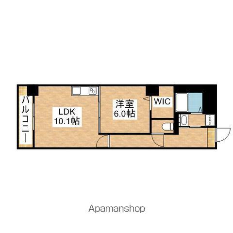 グランツ泉(1LDK/6階)の間取り写真