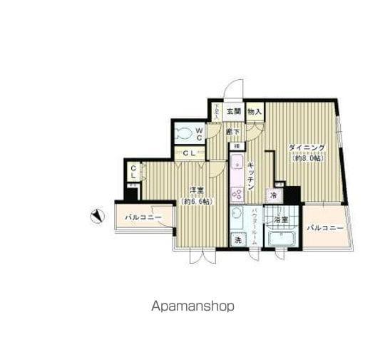 IH STORY 南長崎(1DK/2階)の間取り写真