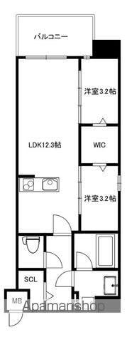ALATO 六本松(2LDK/5階)の間取り写真