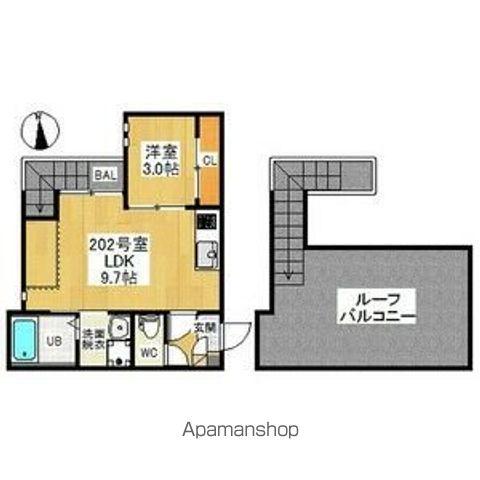 GRANDTIC SAKURAYAMA(1LDK/2階)の間取り写真