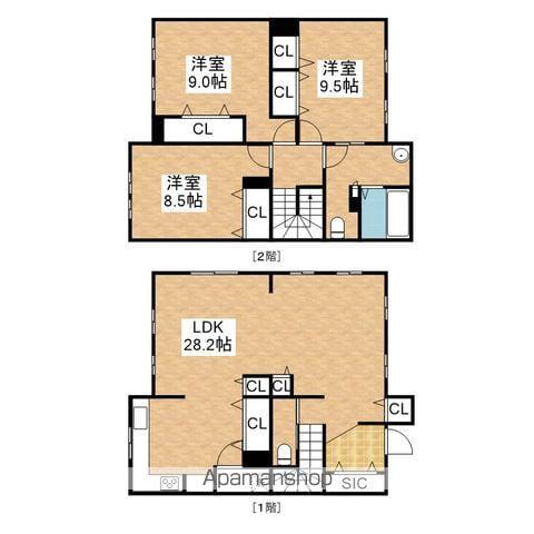 CS LIBERTY 春山(3LDK/1階)の間取り写真