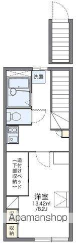 レオパレスAIM(1K/2階)の間取り写真