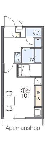 レオパレスボヌール(1K/1階)の間取り写真