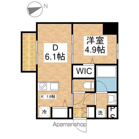 メイクス上前津Ⅳ(1DK/8階)の間取り写真