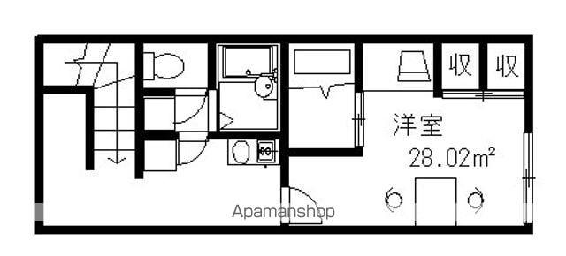 レオパレスマウンテン2(1K/2階)の間取り写真