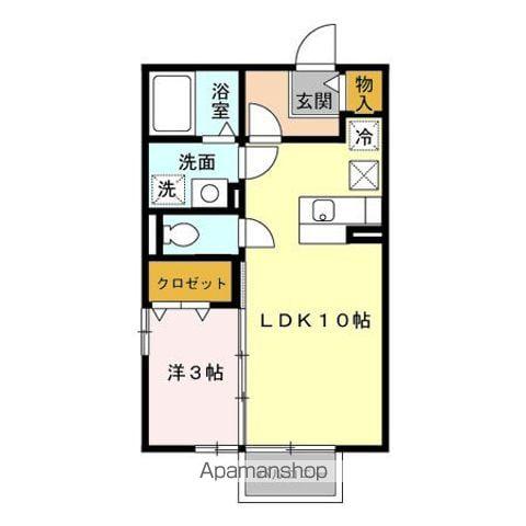 グランメールM(1LDK/2階)の間取り写真