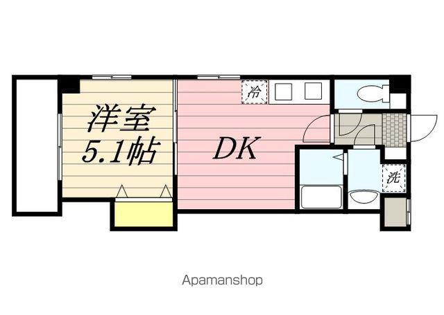 メゾンドティーズ(1DK/1階)の間取り写真