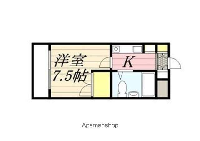 インプレザ竹下駅前Ⅰ(1K/9階)の間取り写真