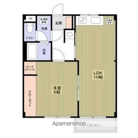 グランドールヤマグチ(1LDK/3階)の間取り写真