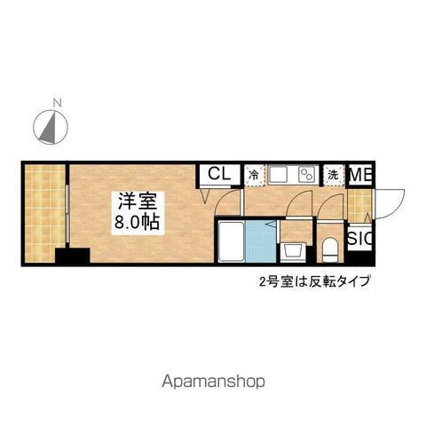 L&Cレジデンス鶴舞公園(1K/14階)の間取り写真