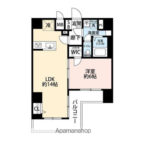 プレール・ドゥーク川崎Ⅴ(1LDK/9階)の間取り写真