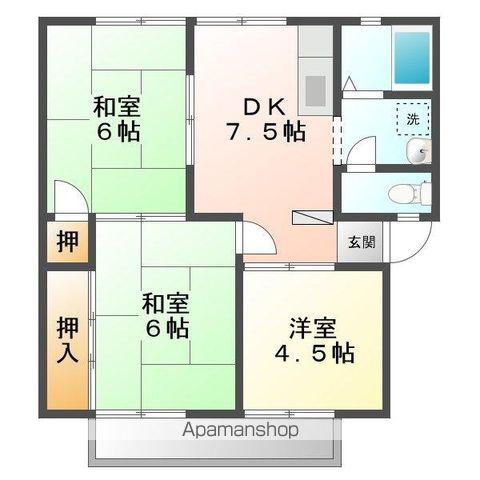 ファミール泉 A(3DK/2階)の間取り写真