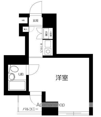 スカイコート浅草国際通(ワンルーム/10階)の間取り写真