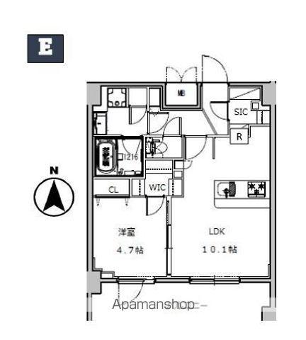 SーRESIDENCE押上サウス(1LDK/8階)の間取り写真