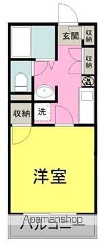 カーサミラ吉野町(1K/4階)の間取り写真