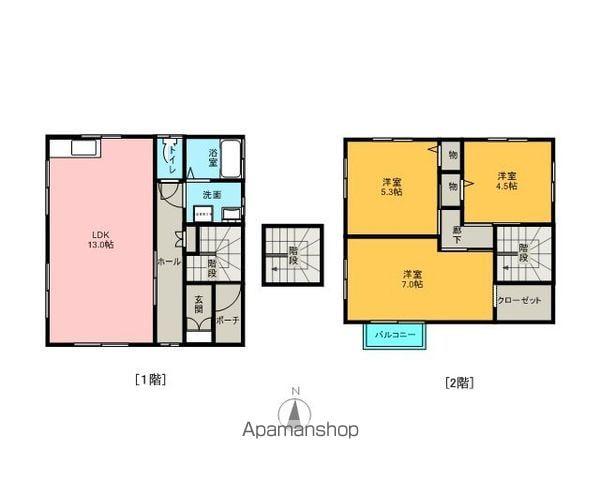 鹿児島本線 大野下駅 徒歩27分 2階建 築18年(3LDK)の間取り写真