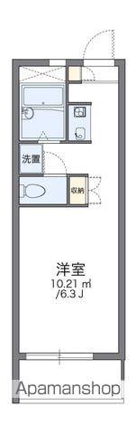 レオパレス谷津(1K/2階)の間取り写真