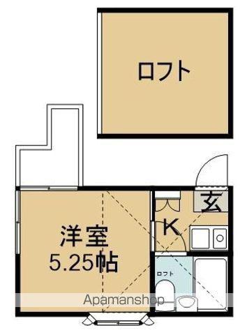 サントノーレ第15阿佐ヶ谷(1K/2階)の間取り写真