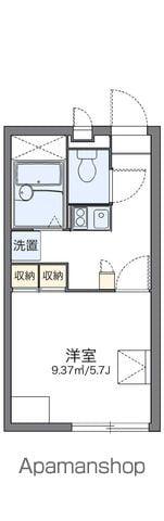 レオパレスハイランドコート(1K/1階)の間取り写真