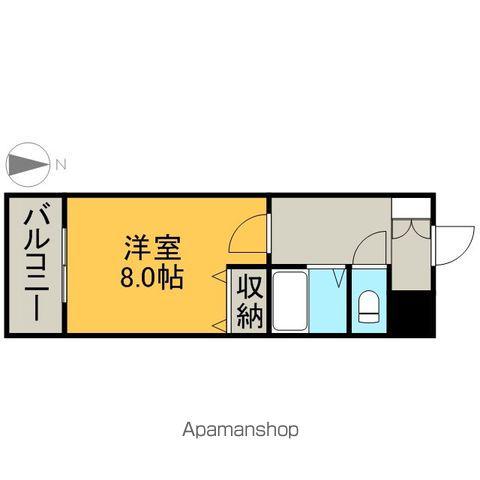 ハイツ丸の内(1K/3階)の間取り写真