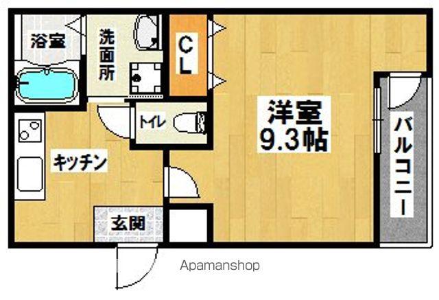 フジパレス堺もずサウス1番館(1K/2階)の間取り写真