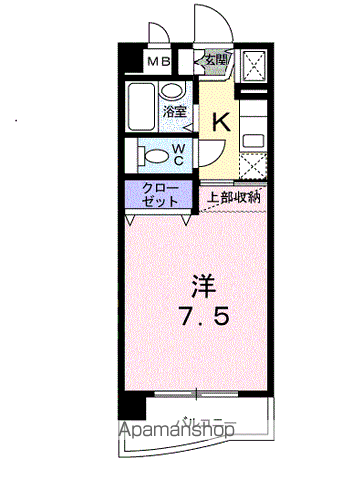 A・LA・MODO(1K/2階)の間取り写真