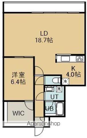 松風ビル(1LDK/3階)の間取り写真