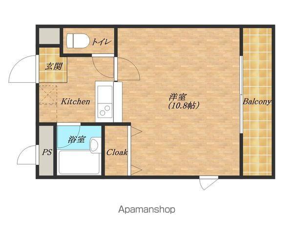 COLLECTION沼町(1K/4階)の間取り写真