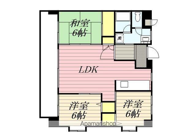 DAISHO TOWN花畑(3LDK/4階)の間取り写真