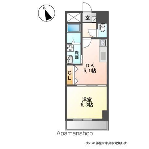 M-STAGEAOI(1DK/2階)の間取り写真