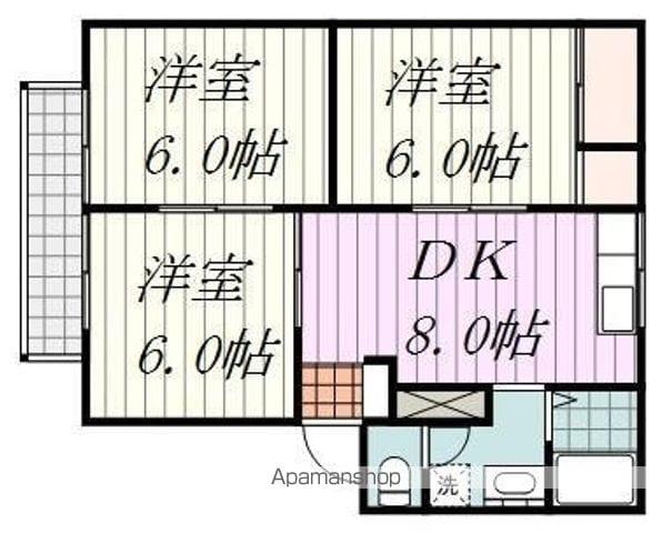 フレグランスタムラ(3DK/1階)の間取り写真