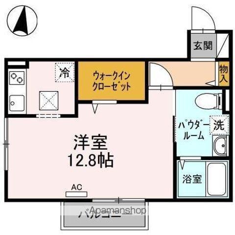 ディアスタイル(1K/1階)の間取り写真