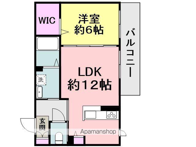メゾンあすなろ(1LDK/1階)の間取り写真
