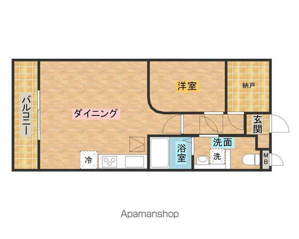 ラフィナート和泉(1SLDK/3階)の間取り写真