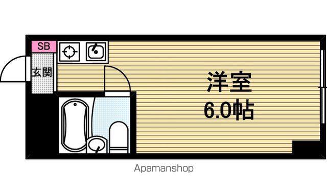 ノアーズアーク長堀通(ワンルーム/3階)の間取り写真